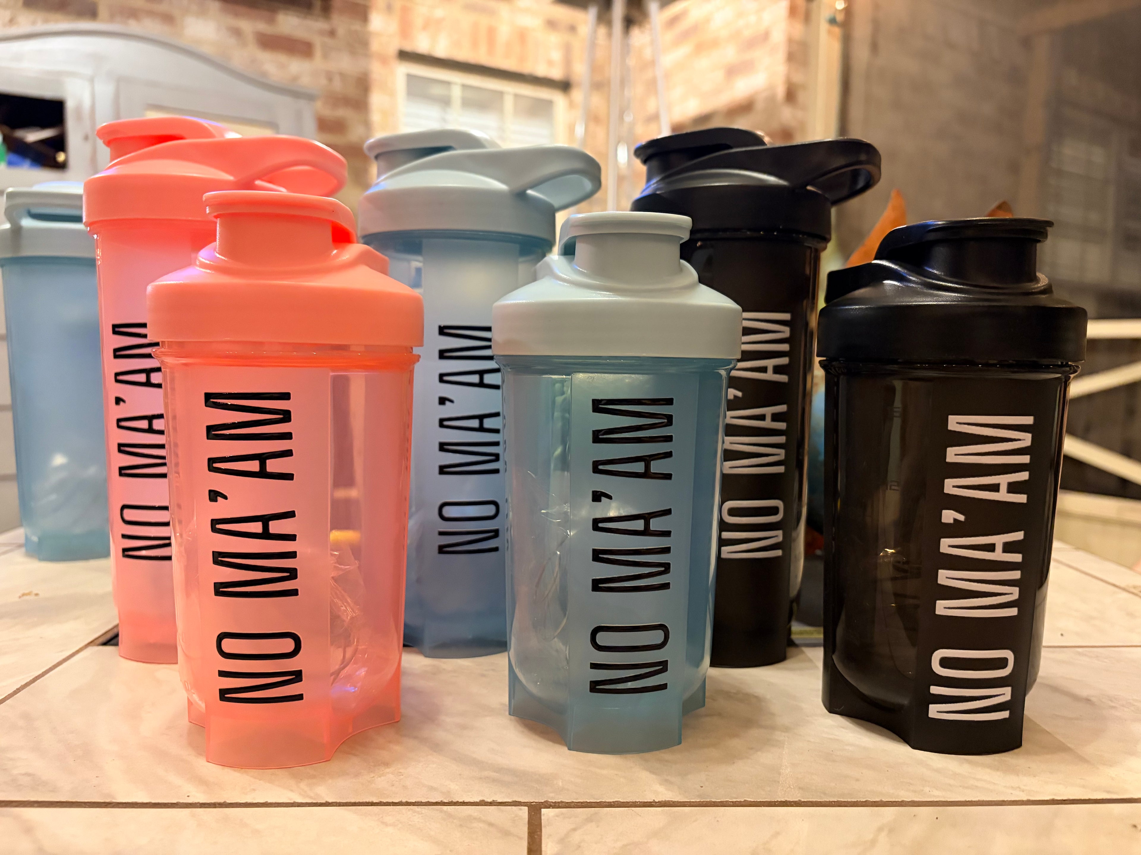 Protein/Water Bottle | No Ma’am Shaker Bottle