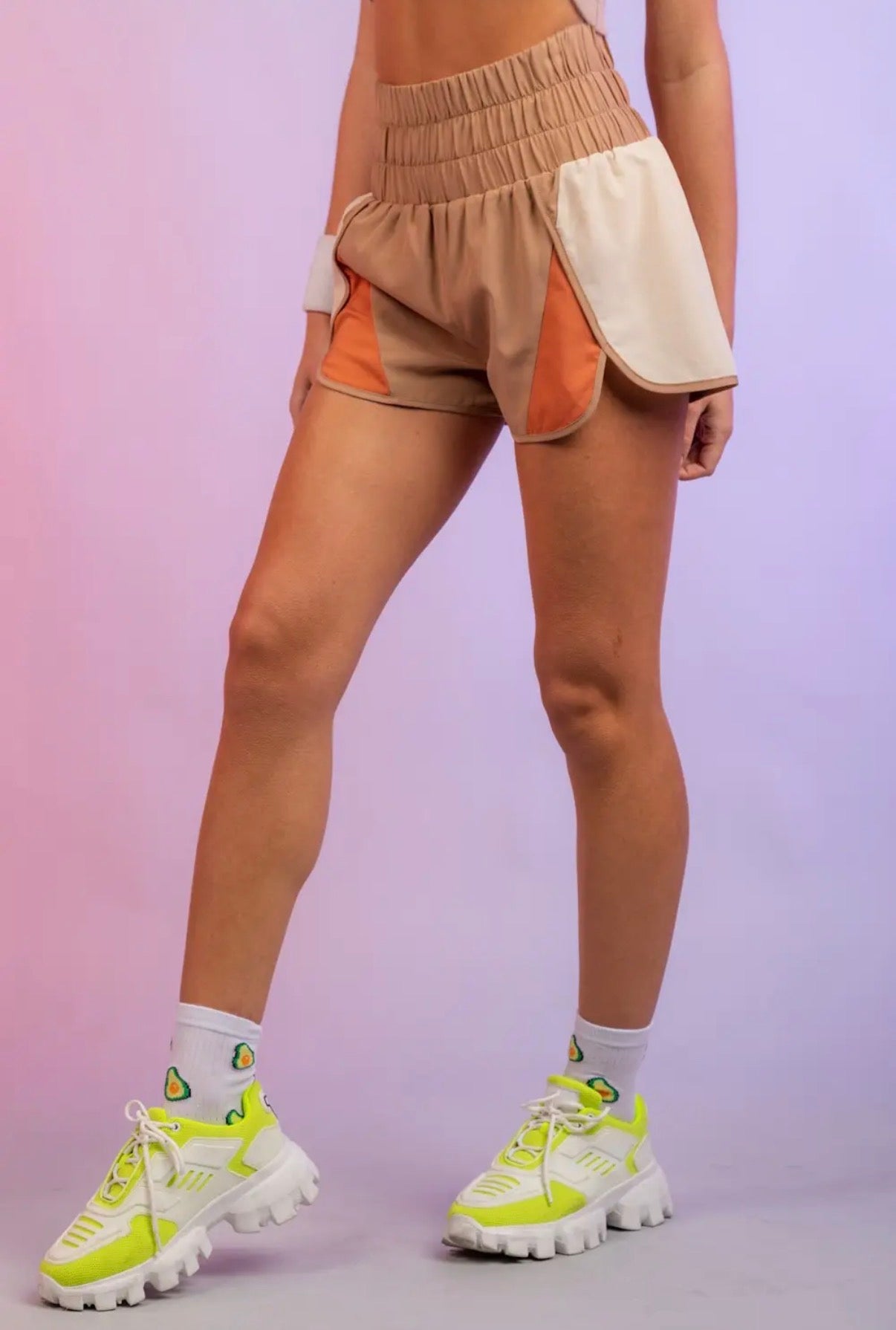 Color Block Active Shorts
