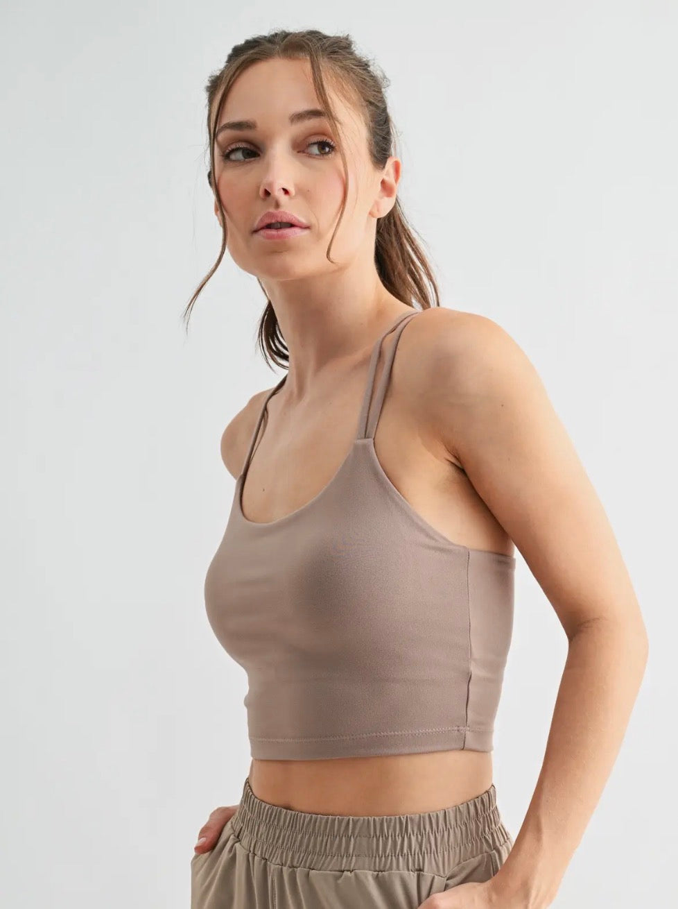 Women's Workout Sports Bra | MonoB Venice Cloud Strappy Sports Bra