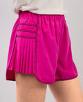 Women's Athletic Shorts | Side Pleated Shorts