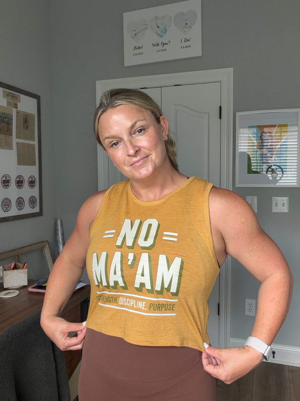 Women's Workout Cropped Tank | NO MA’AM Summer 2026 Crop