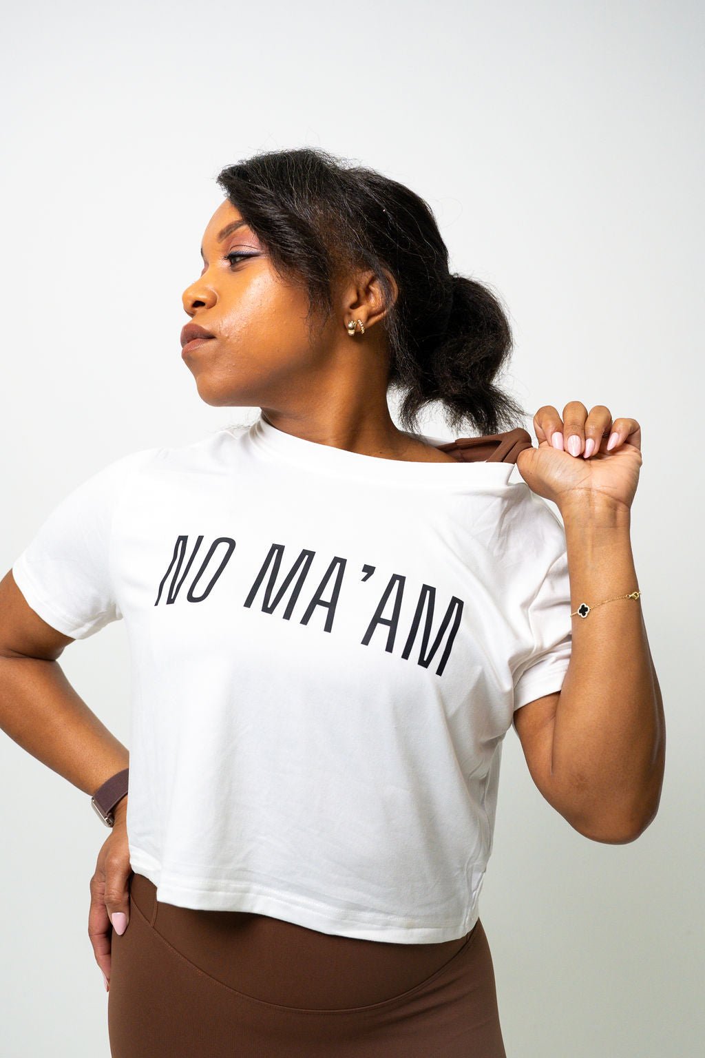 NO MA'AM CROSS BACK FEELING FAST SPORTS BRA - No Ma'am Fit