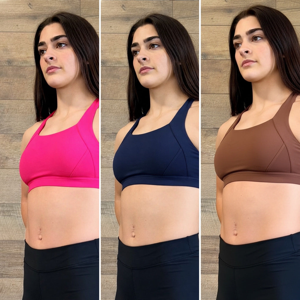 NO MA'AM CROSS BACK FEELING FAST SPORTS BRA - No Ma'am Fit