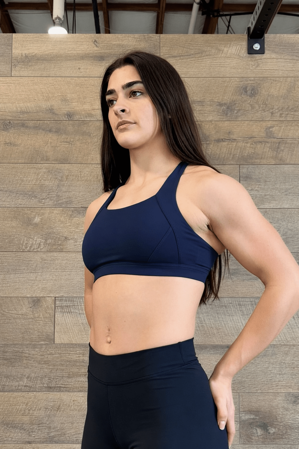NO MA'AM CROSS BACK FEELING FAST SPORTS BRA - No Ma'am Fit