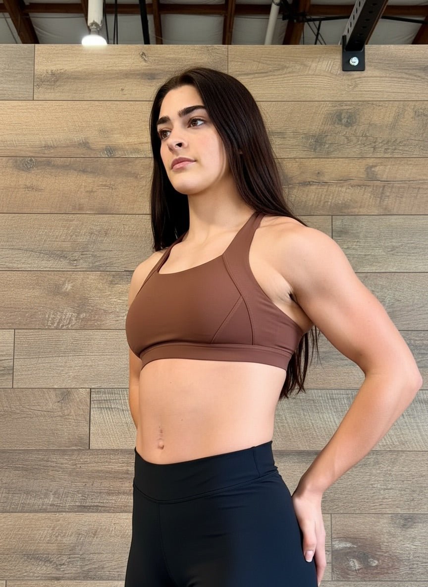 NO MA'AM CROSS BACK FEELING FAST SPORTS BRA - No Ma'am Fit