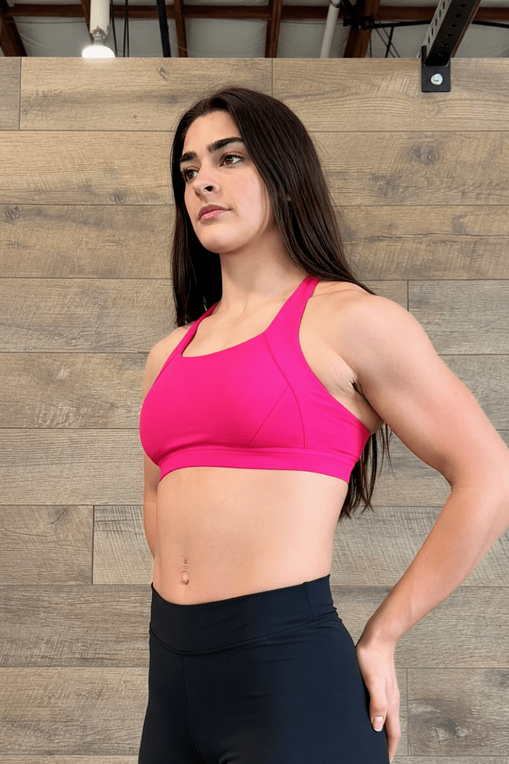 NO MA'AM CROSS BACK FEELING FAST SPORTS BRA - No Ma'am Fit