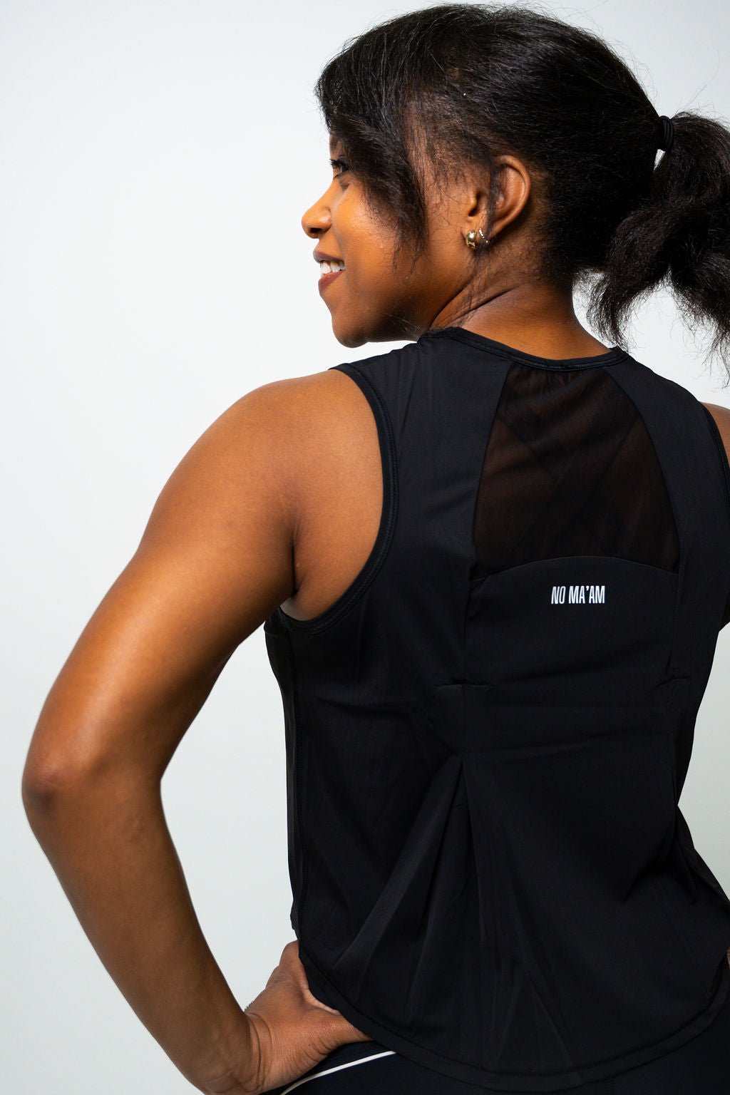 NO MA'AM SLEEVELESS YOGA TANK - No Ma'am Fit
