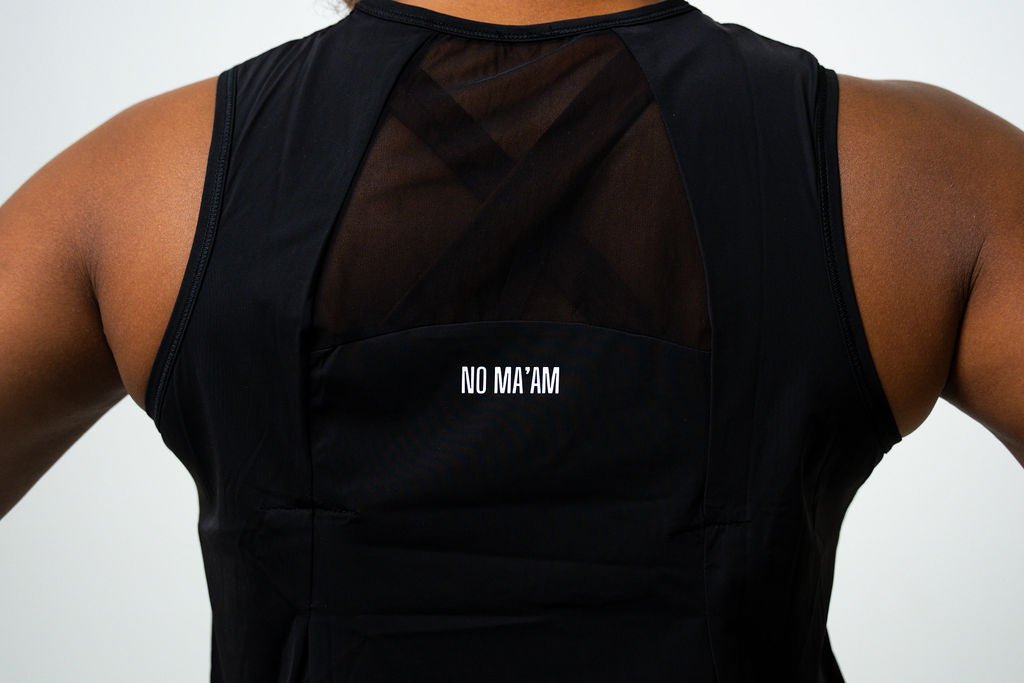 NO MA'AM SLEEVELESS YOGA TANK - No Ma'am Fit
