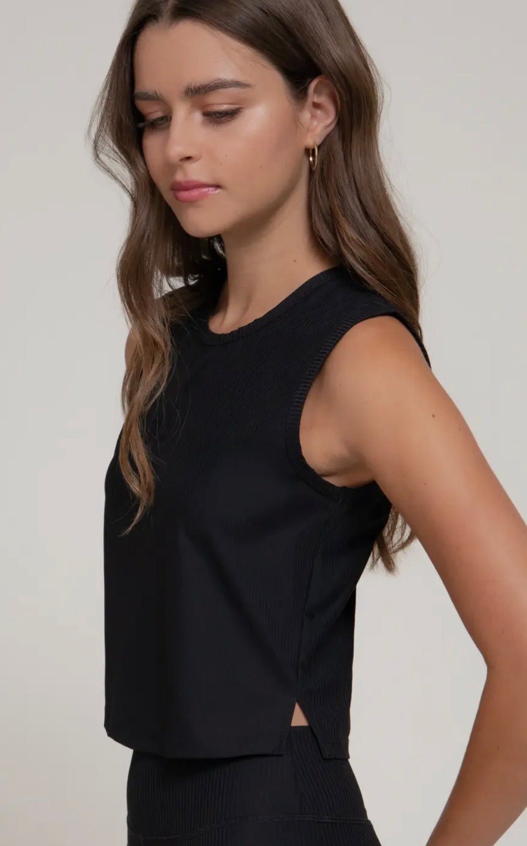 Round Neck Ribbed Tank - No Ma'am Fit